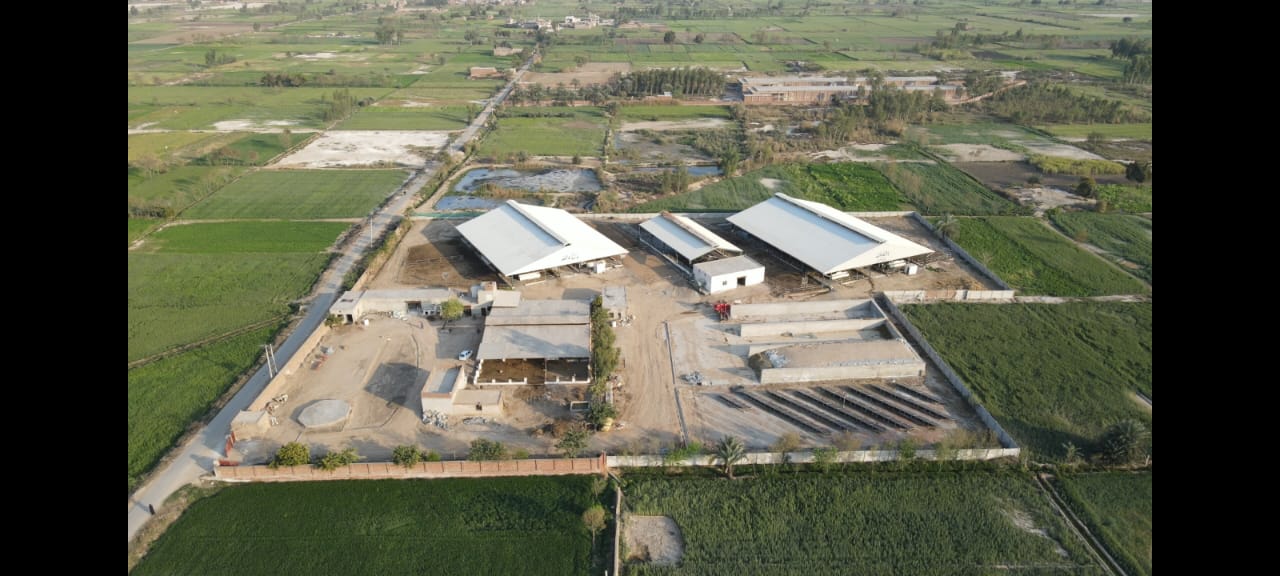 Aerial view of Ibrahim Dairies farm